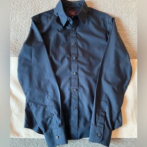 UNTUCKit Men’s Small Slim Fit Wrinkle Free Cotton Button Down